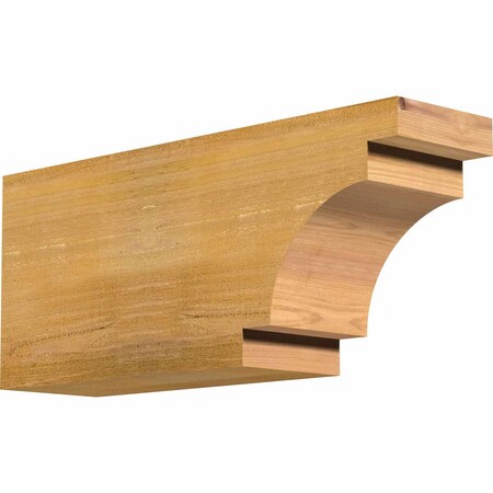 Ekena Millwork Mediterranean Rough Sawn Rafter Tail, Western Red Cedar, 6"W x 10"H x 24"L RFT06X10X24MED00RWR